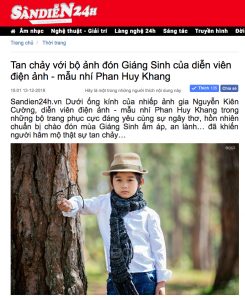 Tạp chí Sàn Diễn 24h: Tan chảy với bộ ảnh đón Giáng Sinh của diễn viên điện ảnh - mẫu nhí Phan Huy K...